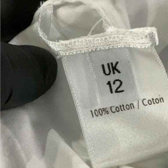 Simone Rocha Women’s Cream Peasant Blouse - Classic Lightweight Top - Picture 7 of 7